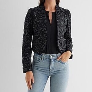 NWT Express beaded crop jacket